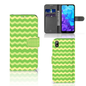 Huawei Y5 (2019) Telefoon Hoesje Waves Green