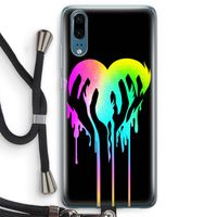 Hold My Heart: Huawei P20 Transparant Hoesje met koord