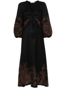 Dorothee Schumacher robe mi-longue à broderies - Noir