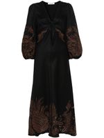 Dorothee Schumacher robe mi-longue à broderies - Noir - thumbnail