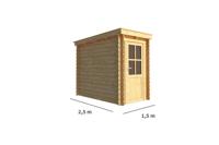 Tuinhuisje Blokhut Els 150 cm bij 250 cm diep Lessenaarsdak - Warentuin collection