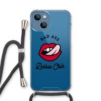 Badass Babes Club: iPhone 13 mini Transparant Hoesje met koord