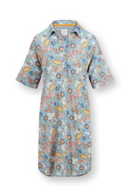 Pip Studio Dewi Nachthemd Korte Mouw Jameela Blauw L