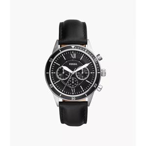 Fossil Herenhorlogechronograaf zwarte wijzerplaat 43 mm nieuwe batterij BQ2228