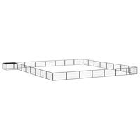Hondenkennel 32 panelen 100x50 cm gepoedercoat staal zwart