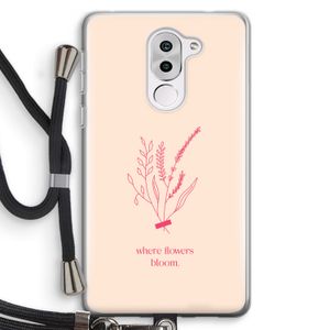 Where flowers bloom: Honor 6X Transparant Hoesje met koord