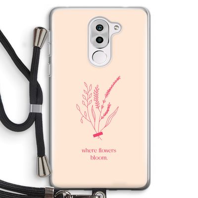 Where flowers bloom: Honor 6X Transparant Hoesje met koord