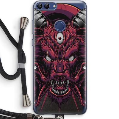 Hell Hound and Serpents: Huawei P Smart (2018) Transparant Hoesje met koord