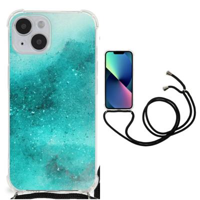 Back Cover iPhone 14 Painting Blue