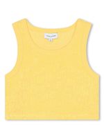 Marc Jacobs Kids haut crop à logo en jacquard - Jaune