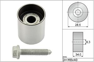 Geleiderol, distributieriem INA, Diameter (mm)28,5mm, u.a. für VW, Ford, Seat, Audi, Skoda