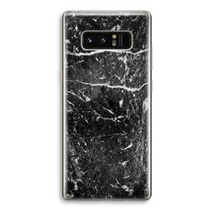 Zwart marmer: Samsung Galaxy Note 8 Transparant Hoesje
