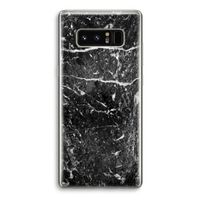 Zwart marmer: Samsung Galaxy Note 8 Transparant Hoesje