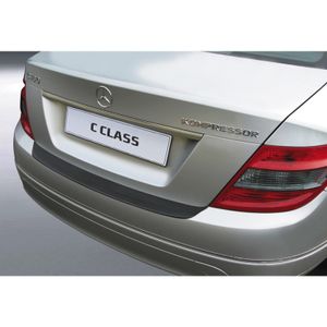 Bumper beschermer passend voor Mercedes-Benz C-Klasse W204 Sedan 2007- Zwart GRRBP287