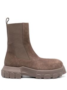 Rick Owens bottines en cuir de veau - Gris