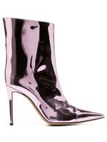 Alexandre Vauthier bottines 100 mm à effet métallisé - Violet