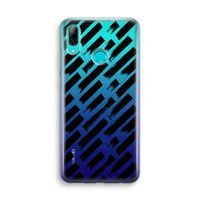 Zwarte vegen: Huawei P Smart (2019) Transparant Hoesje