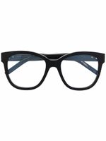 Saint Laurent Eyewear lunettes de vue à monture oversize - Noir