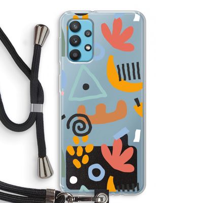 Abstract: Samsung Galaxy A32 4G Transparant Hoesje met koord