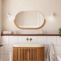 Kave Home Spiegel 'Rokia' Teakhout 90 x 55cm
