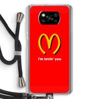 I'm lovin' you: Xiaomi Poco X3 NFC Transparant Hoesje met koord