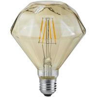 LED Lamp - Filament - Trion Dimano - E27 Fitting - 4W - Warm Wit 2700K - Amber - Aluminium - thumbnail