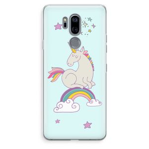 Regenboog eenhoorn: LG G7 Thinq Transparant Hoesje