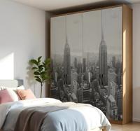 Wolkenkrabbers van new york kast stickers