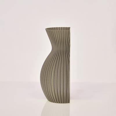 Lily 3D wandvaas 20x13x8cm Champagne Metallic