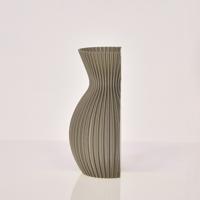 Lily 3D wandvaas 20x13x8cm Champagne Metallic