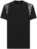 Plein Sport t-shirt en coton à patch logo - Noir