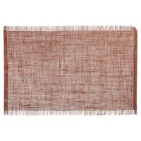 Rechthoekige placemat uni terra bruin jute 45 x 30 cm