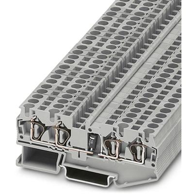 Phoenix Contact ST 4-QUATTRO-DIO 1N 5408/L-R 3037782 Componentenserieklem Aantal polen: 4 0.08 mm² 4 mm² Grijs 50 stuk(s)