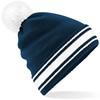 Beechfield CB472 Stadium Beanie - French Navy/White - One Size - thumbnail