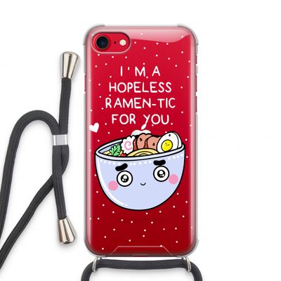 I'm A Hopeless Ramen-Tic For You: iPhone SE 2020 Transparant Hoesje met koord