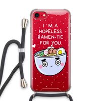 I'm A Hopeless Ramen-Tic For You: iPhone SE 2020 Transparant Hoesje met koord