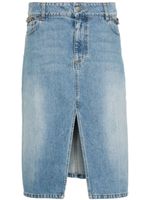 Stella McCartney jupe Iconic Falabella en jean - Bleu - thumbnail