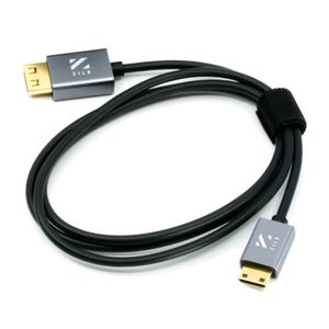 ZILR 4K60p Hyper-Thin High-Speed HDMI to Mini HDMI Secure Cable 1m