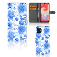Hoesje voor Samsung Galaxy A04e Flowers Blue - thumbnail