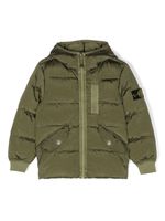 Stone Island Junior doudoune à capuche - Vert - thumbnail