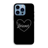 Forever heart black: iPhone 13 Pro Biologisch afbreekbaar hoesje