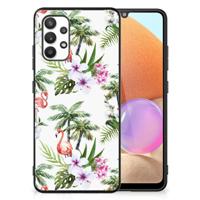 Samsung Galaxy A32 4G | A32 5G Enterprise Editie Dierenprint Telefoonhoesje Flamingo Palms