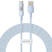 Baseus Gem USB A naar USB C snellaadkabel 2 m 100 W Blauw