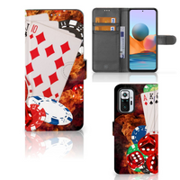 Xiaomi Redmi Note 10 Pro Wallet Case met Pasjes Casino