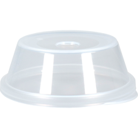 Circ Deksel | PP | dome | reusable | met gat | Ø90mm | transparant | 100 stuks