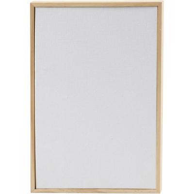 Creativ Company Canvas paneel met lijst, afm 15,8x23,8 cm, 280 gr, wit, 10 stuk/ 1 doos