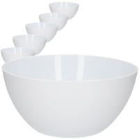 Schalen/schaaltjes/kommetjes - 12x - Dia 14 cm - wit 750 ml