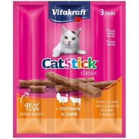Vitakraft Cat-stick mini kalkoen met lam - thumbnail