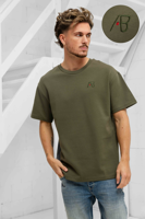 AB Lifestyle Regular Fit T-Shirt Heren Groen - Maat XS - Kleur: Groen | Soccerfanshop