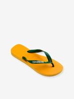 Teenslippers voor kinderen Brasil Logo HAVAIANAS® geel - thumbnail